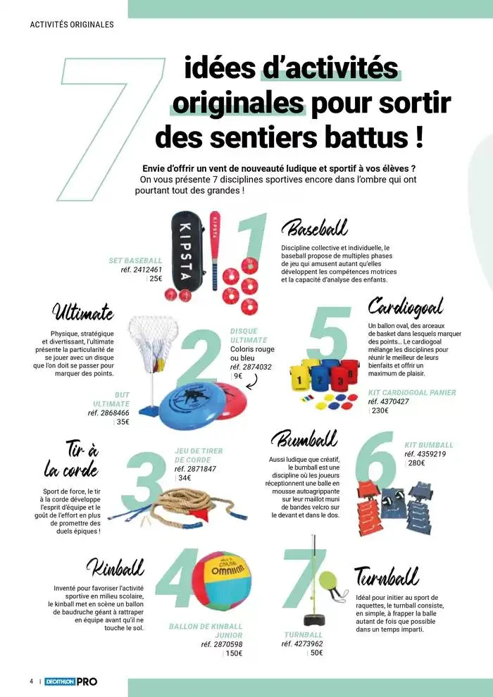 LE GUIDE DU SPORT AU PRIMAIRE du 8 avril au 30 avril 2025 - Catalogue page 4