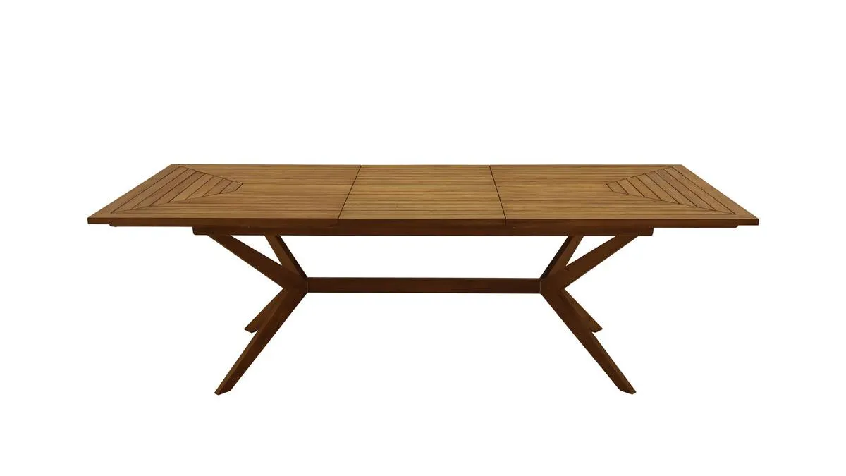Mesa de jardín extensible de madera maciza 180-240 cm SANTO