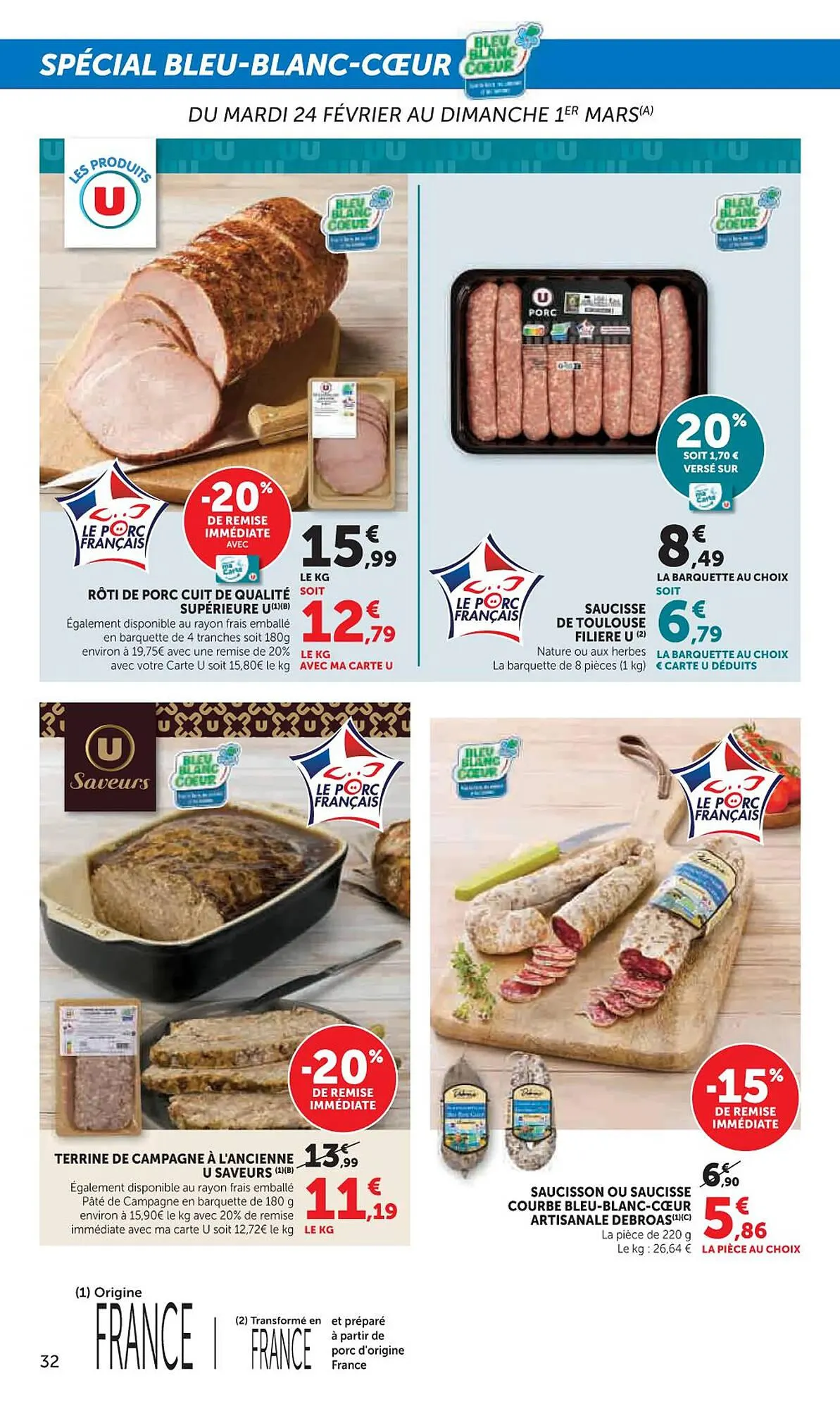 Catalogue Super U du 24 février au 8 mars 2026 - Catalogue page 32