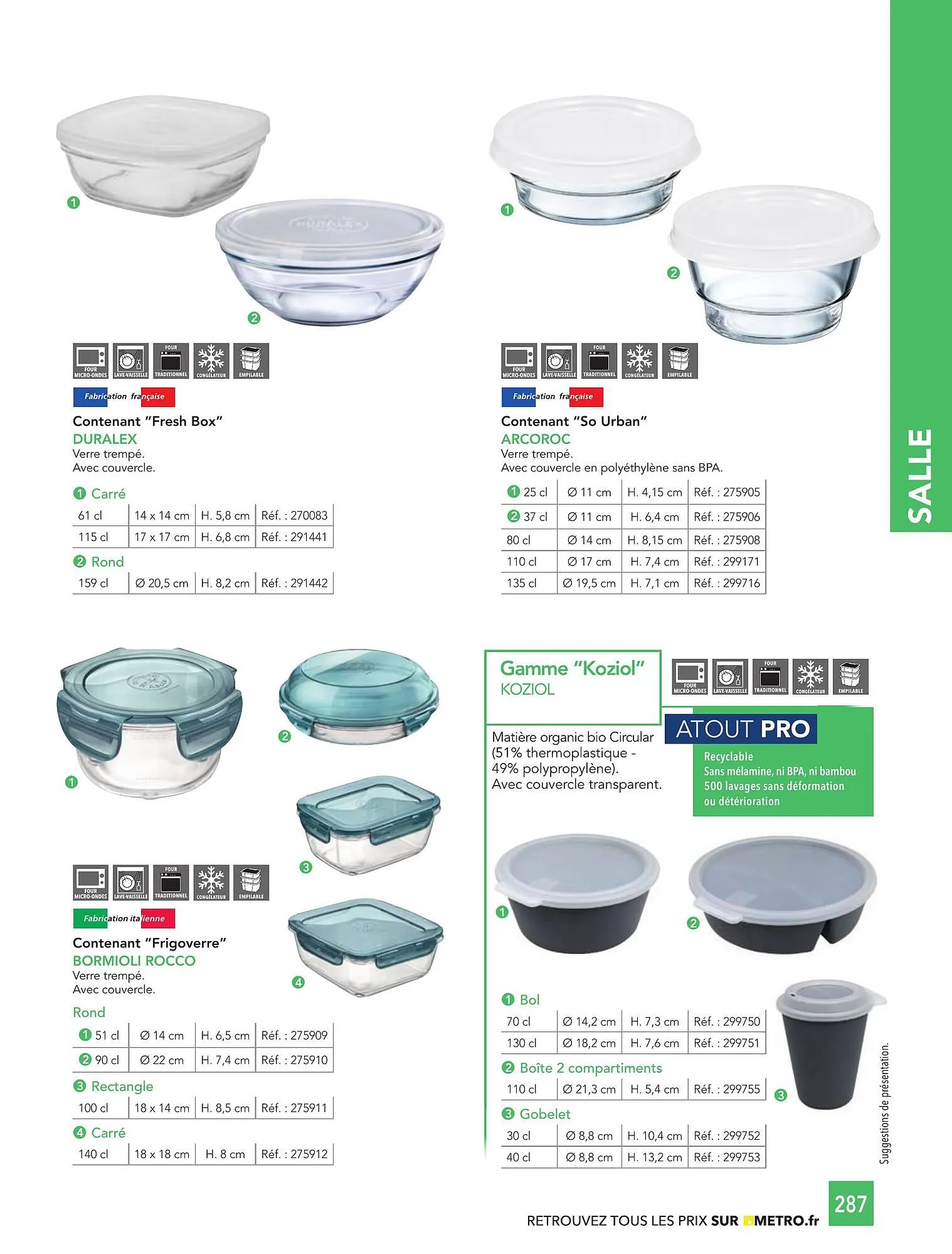 Catalogue METRO du 1 janvier au 31 décembre 2026 - Catalogue page 287