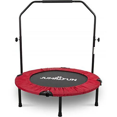 Mini Trampoline Fitness Double Barre Rouge ø92 cm