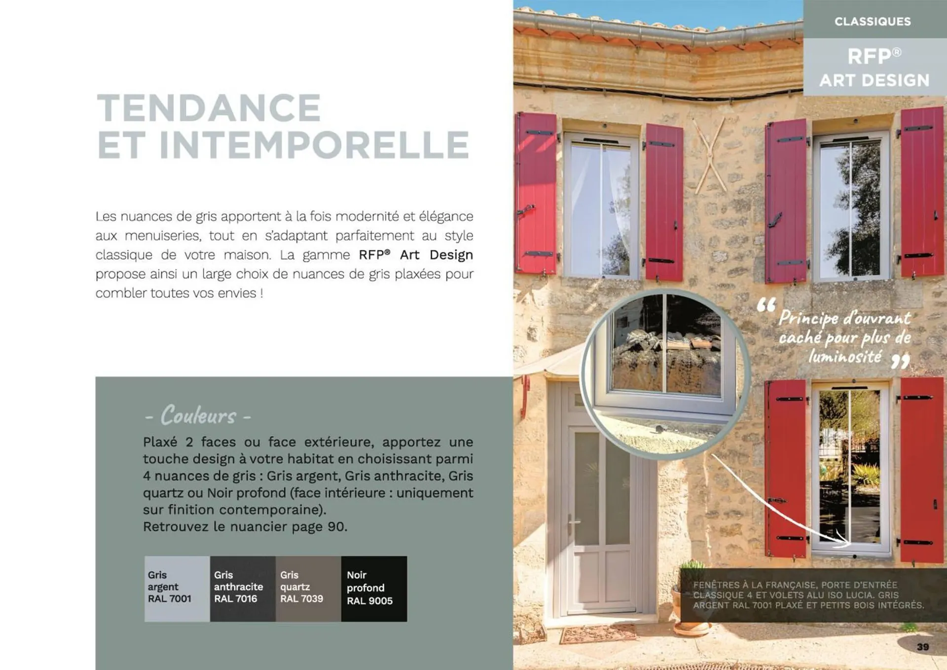 Catalogue Art & Fenêtres du 29 août au 31 décembre 2023 - Catalogue page 39
