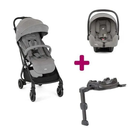 Pack Poussette duo Tourist Pebble + coque i-snug 2 Pebble + base lx 2 de Joie