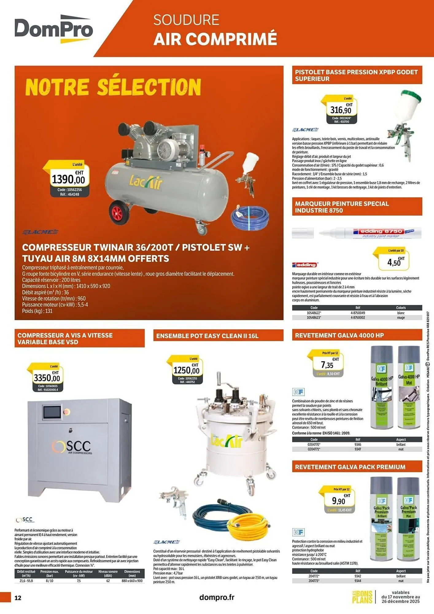 Catalogue DomPro du 26 novembre au 26 décembre 2025 - Catalogue page 12