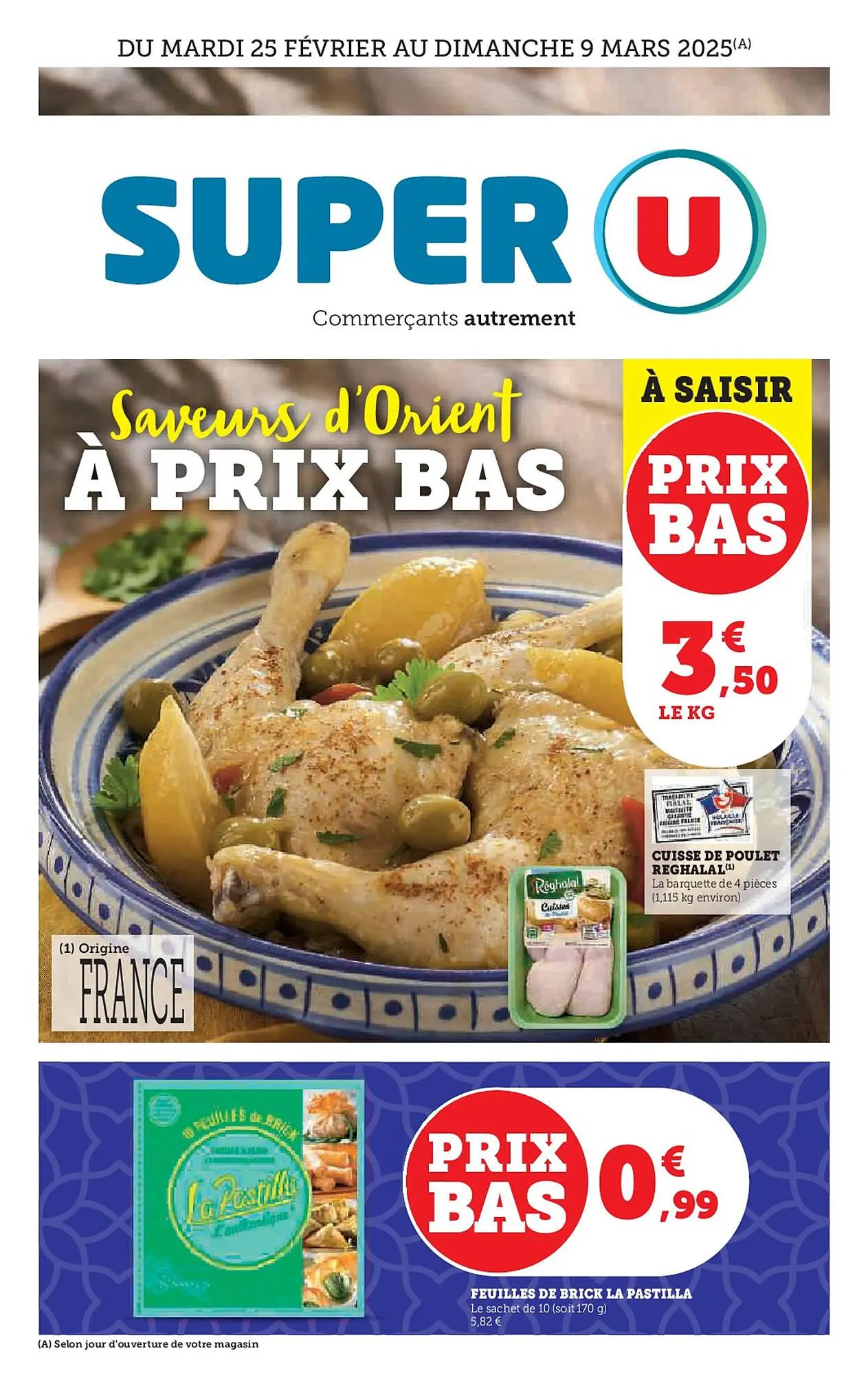 Catalogue Super U du 25 février au 9 mars 2025 - Catalogue page 1