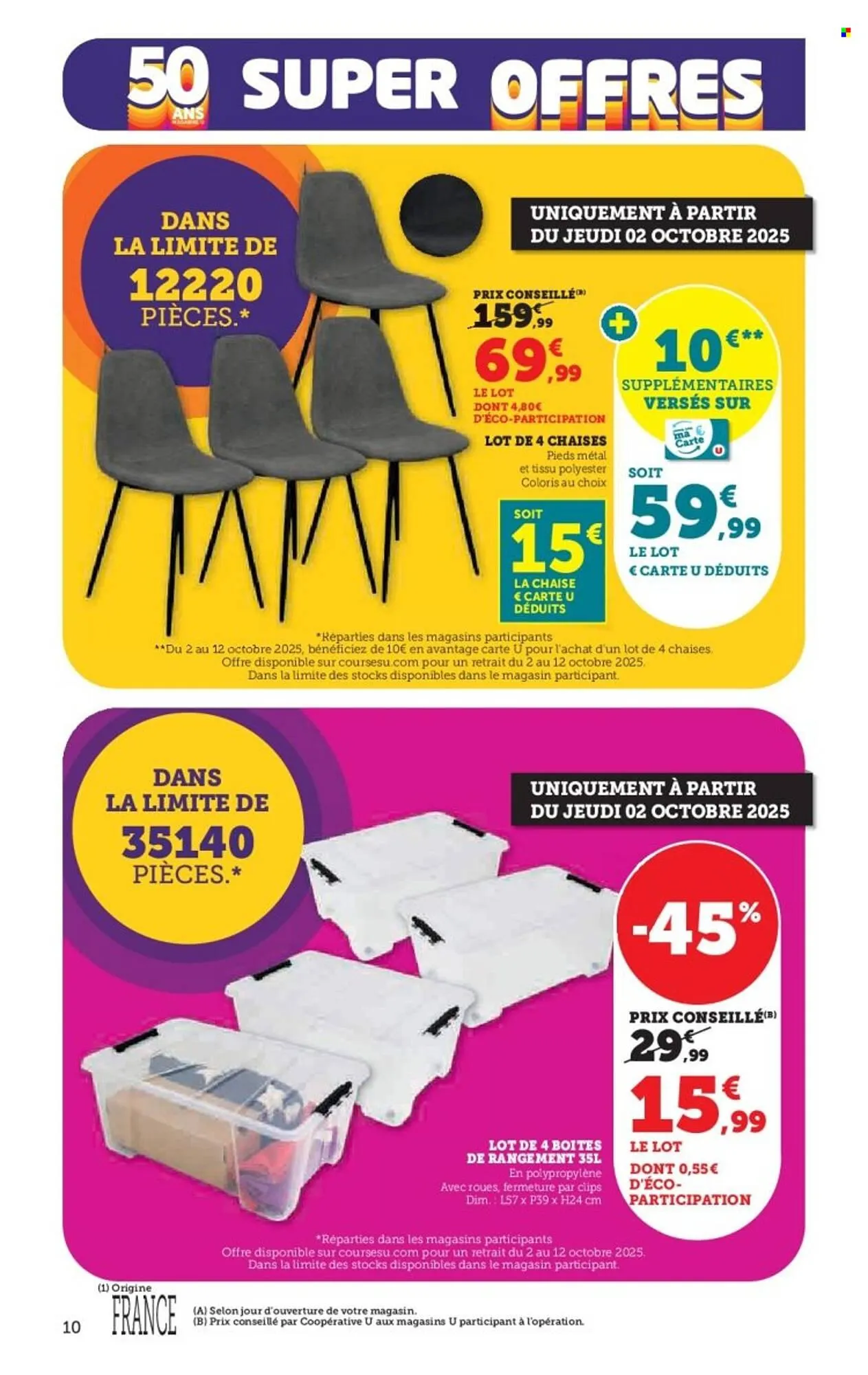 Catalogue Super U du 30 septembre au 12 octobre 2025 - Catalogue page 10
