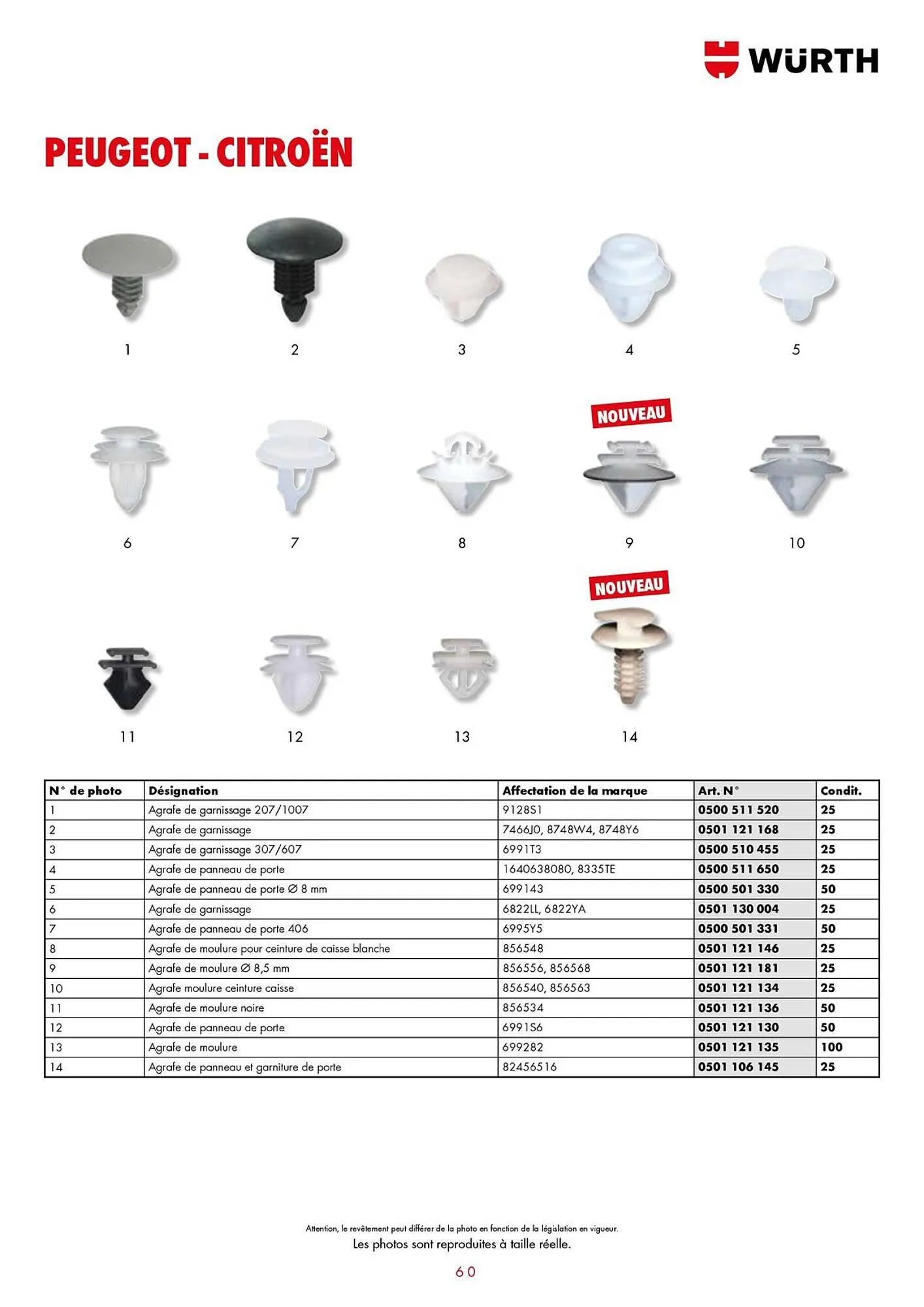 Catalogue Würth du 21 janvier au 31 décembre 2025 - Catalogue page 60