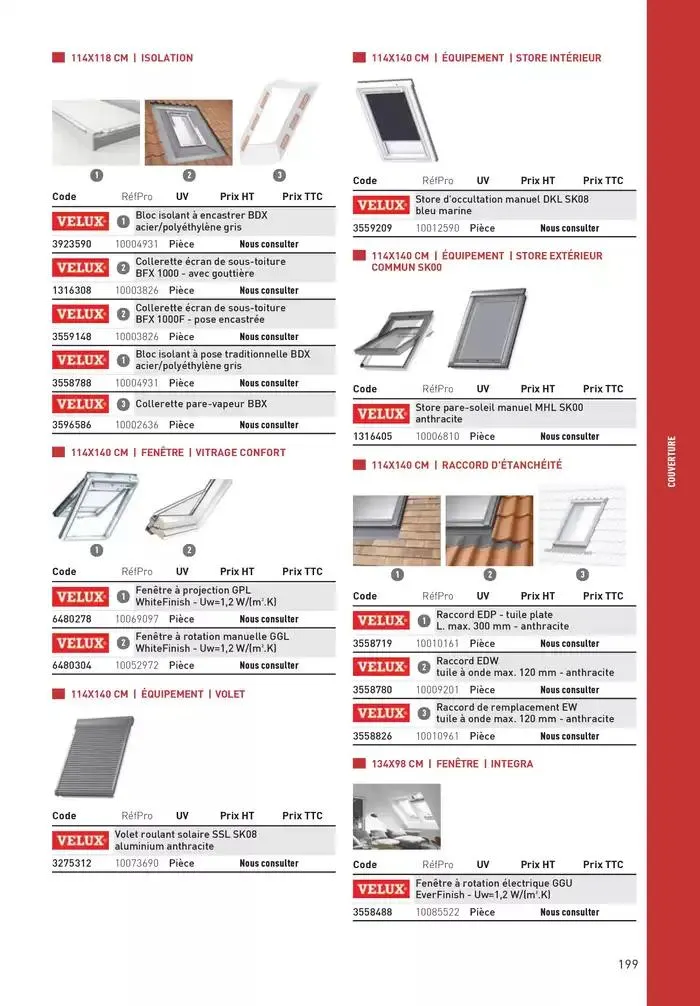Matériaux 2025 du 1 janvier au 31 décembre 2025 - Catalogue page 199