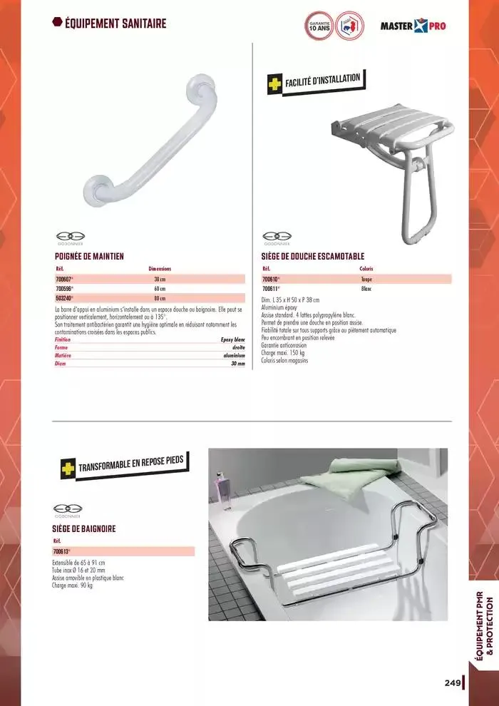 Guide Quincaillerie Serrurerie 2025 - 2026 du 1 avril au 1 avril 2026 - Catalogue page 251