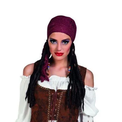 Perruque de Pirate Femme avec Bandana
