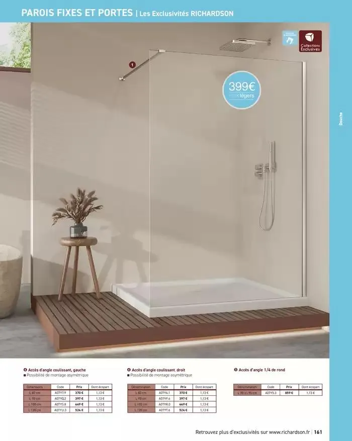 SALLE DE DE BAINS ET CARRELAGE 2025 du 11 avril au 31 décembre 2025 - Catalogue page 163