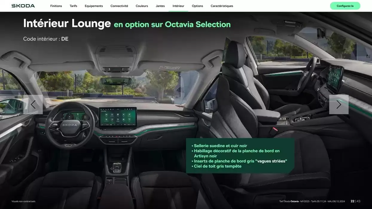 Octavia Berline Selection 1.5 TSI 116ch Hybrid DSG7 du 9 janvier au 9 janvier 2026 - Catalogue page 22