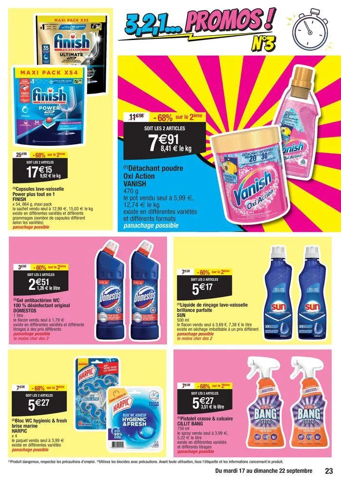 3,2,1… Promos ! du 17 septembre au 22 septembre 2024 - Catalogue page 23