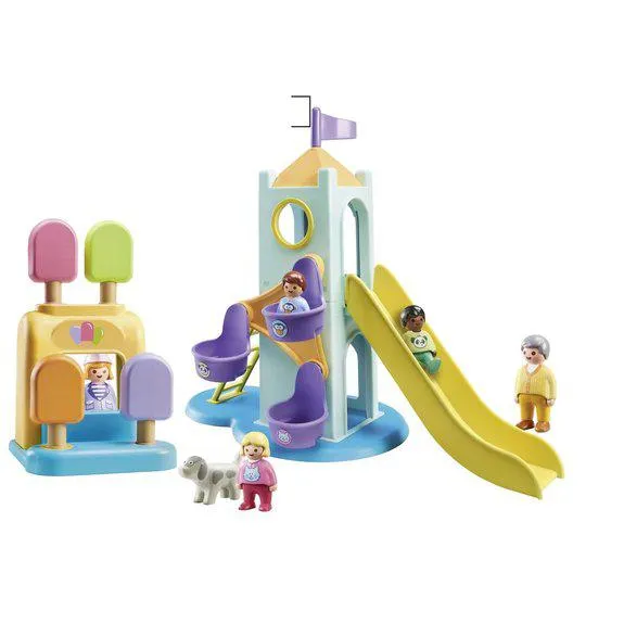 Aire de jeux toboggan Playmobil 1.2.3 - 71326