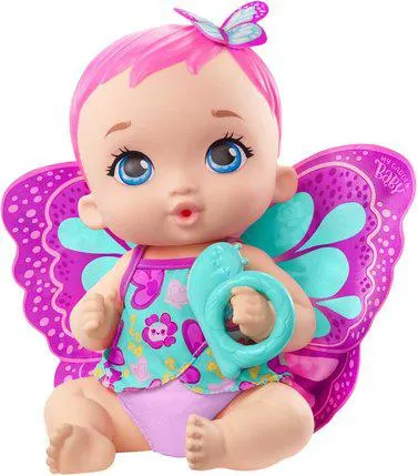 MY GARDEN BABY - POUPON BEBE PAPILLON ROSE BOIT ET FAIT PIPI