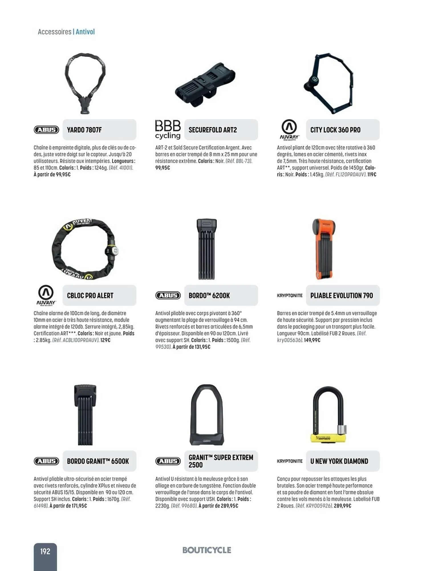 Catalogue Bouticycle du 27 janvier au 31 décembre 2026 - Catalogue page 192