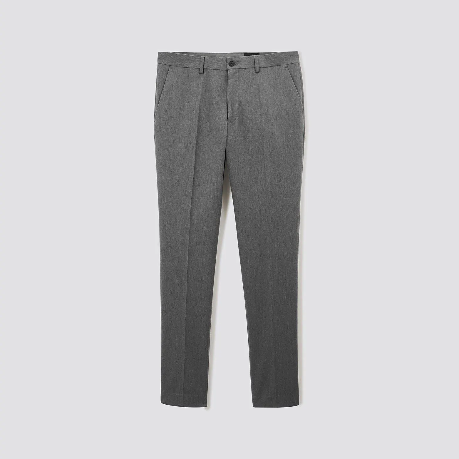Pantalon de costume uni slim - Gris foncé