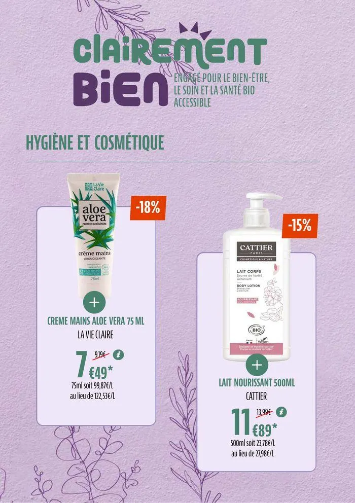 Tutes Nos Promos Bio Pour Un Ete Savoureux du 28 juin au 7 juillet 2024 - Catalogue page 45