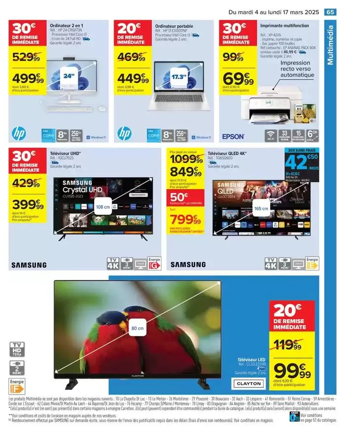 PRODUITS LAITIERS & VÉGÉTAUX du 4 mars au 17 mars 2025 - Catalogue page 67