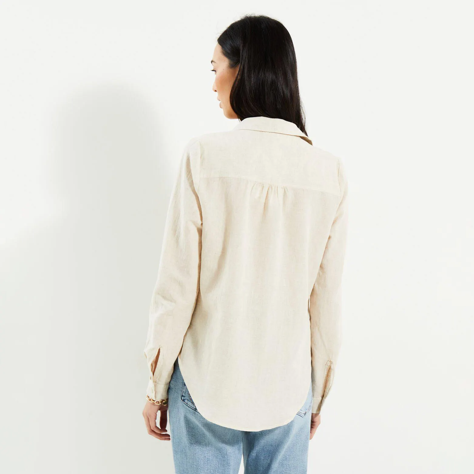 Blouse en coton et lin femme