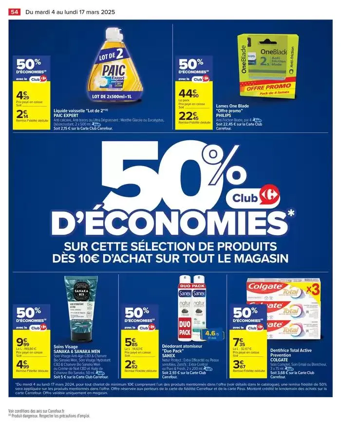 PRODUITS LAITIERS & VÉGÉTAUX du 4 mars au 17 mars 2025 - Catalogue page 56