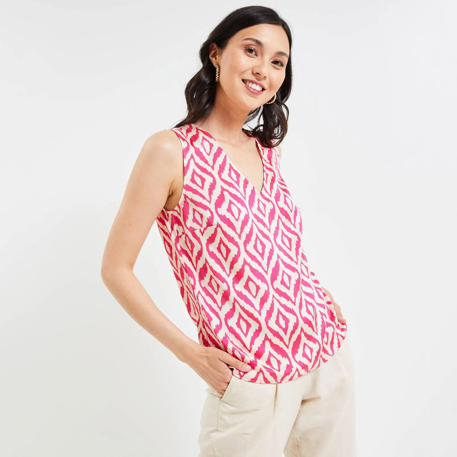 Top sans manche femme