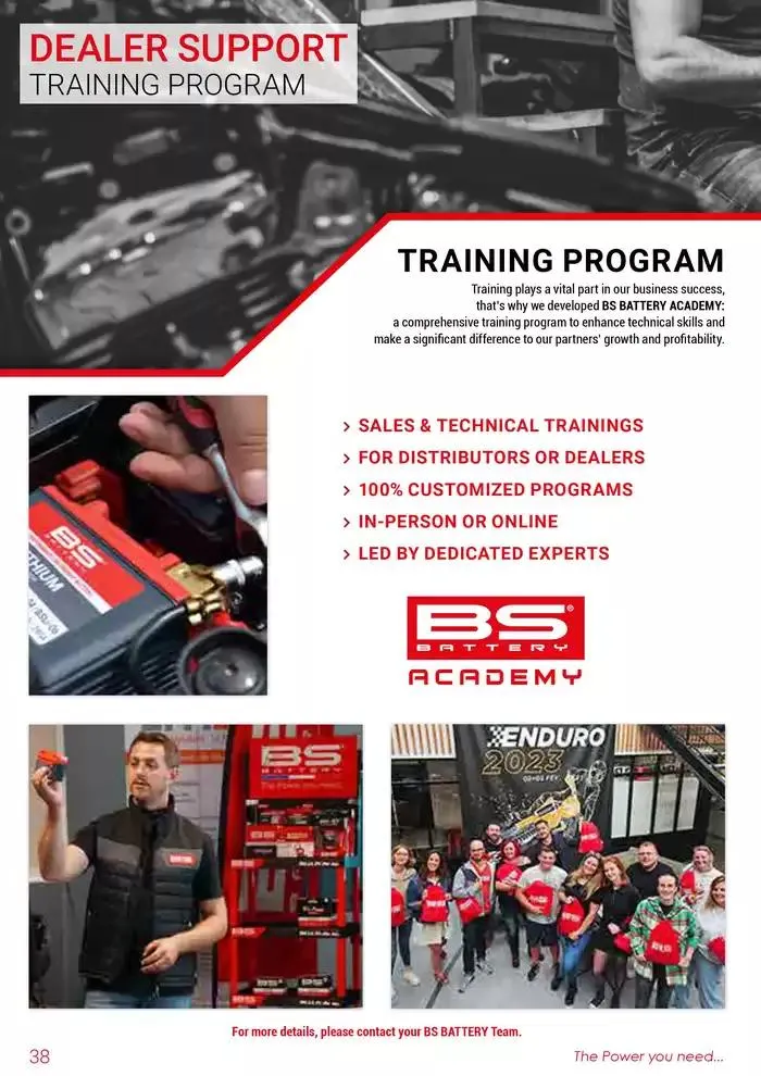 BS BATTERY 2024 du 26 mars au 31 décembre 2025 - Catalogue page 38
