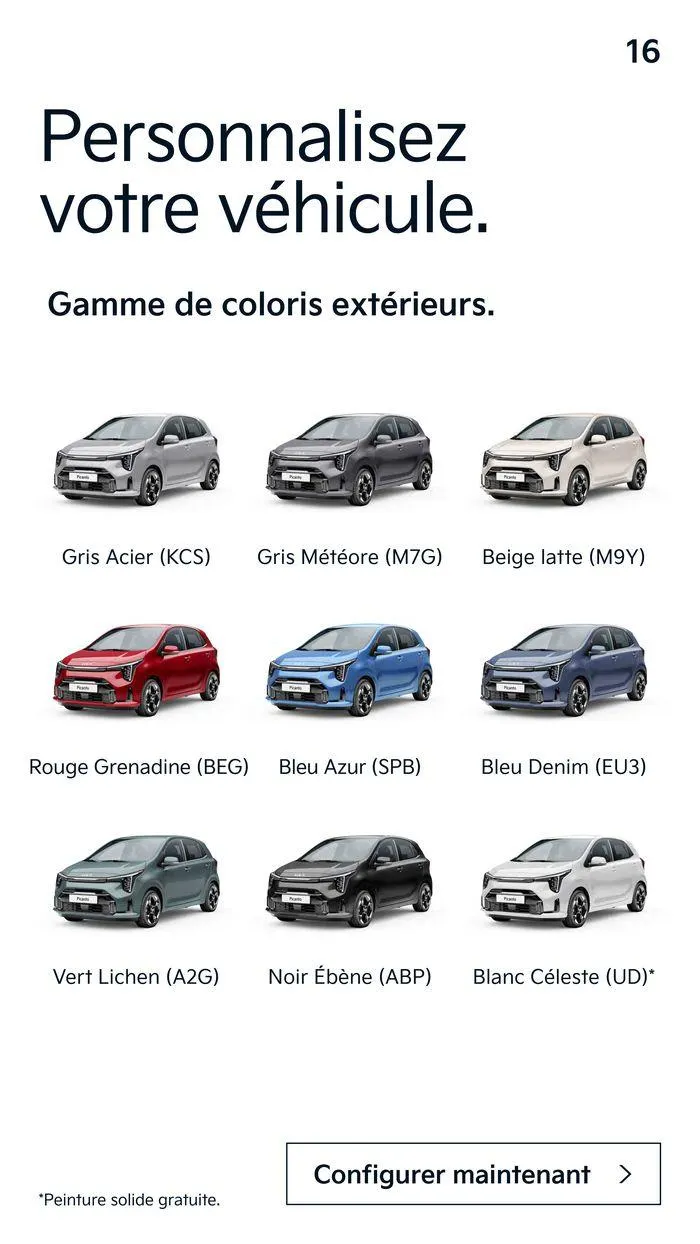KIA Nouvelle Picanto  du 17 juillet au 8 juillet 2025 - Catalogue page 16