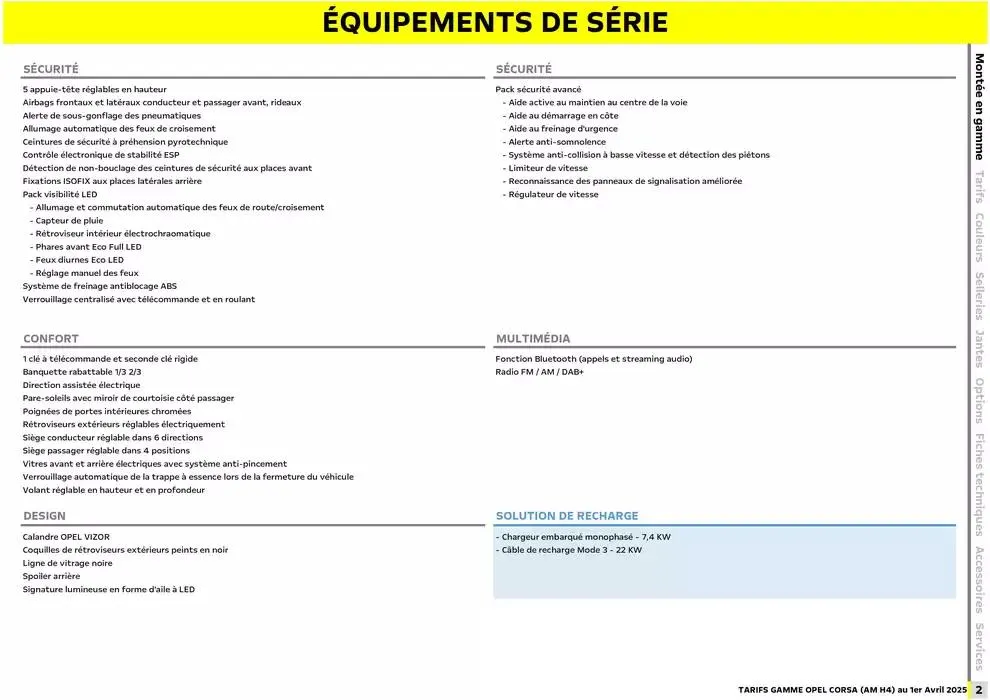 Opel Corsa du 3 avril au 3 avril 2026 - Catalogue page 3