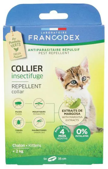 Collier insectifuge pour les chatons