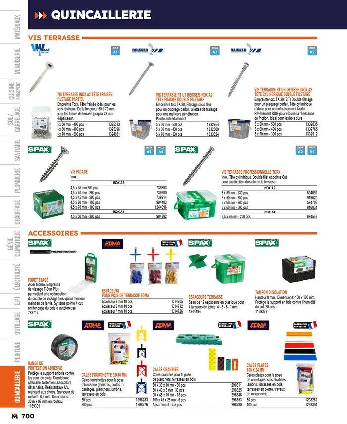 Guide produits 2024 du 15 mars au 31 décembre 2024 - Catalogue page 700