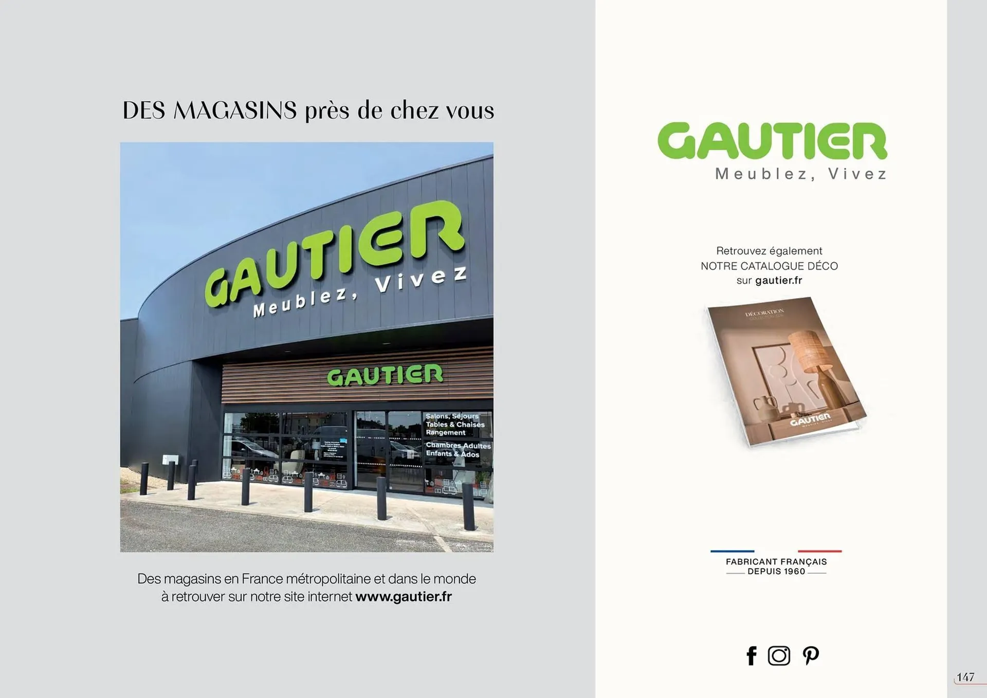 Catalogue Gautier du 6 septembre au 31 décembre 2025 - Catalogue page 147