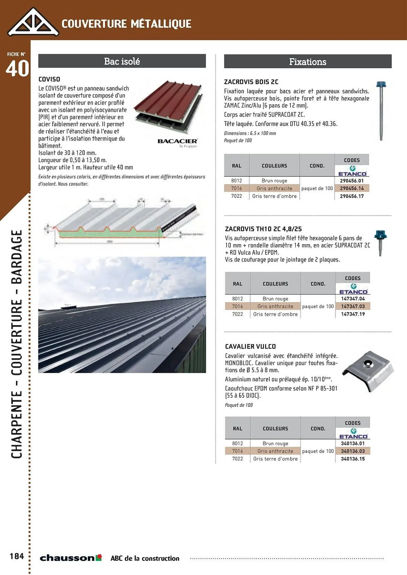 Catalogue Chausson Matériaux du 2 mai au 31 décembre 2025 - Catalogue page 186