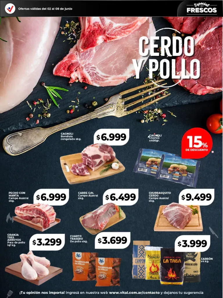 Ofertas de Ofertas en carnes Vital 2 de junio al 8 de junio 2025 - Página 2 del catálogo
