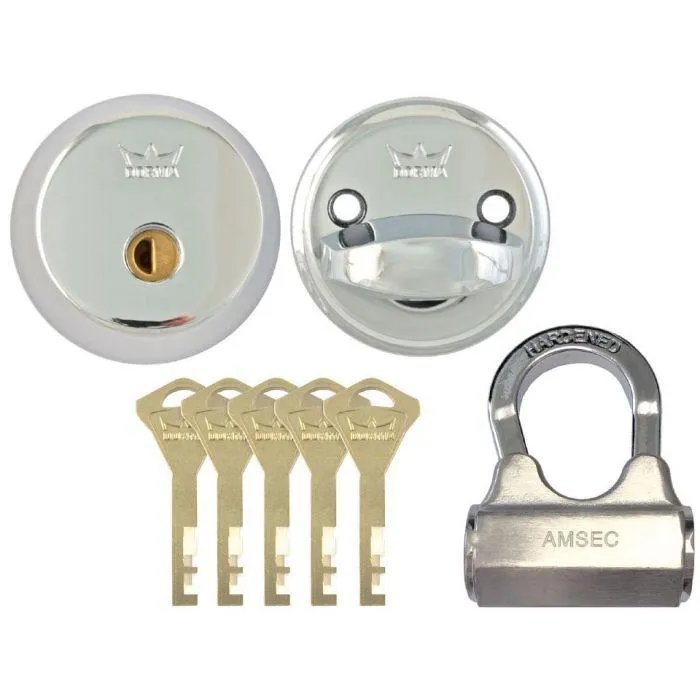 AVAINPESÄ 2021 2KPL + RIIPPULUKKO SARJOITETTU KROMI