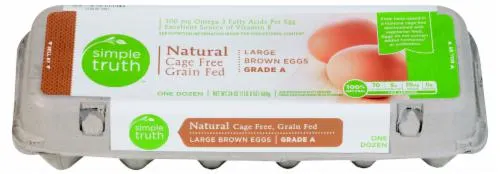 Simple Truth™ Natural Cage Free Large Brown Eggs