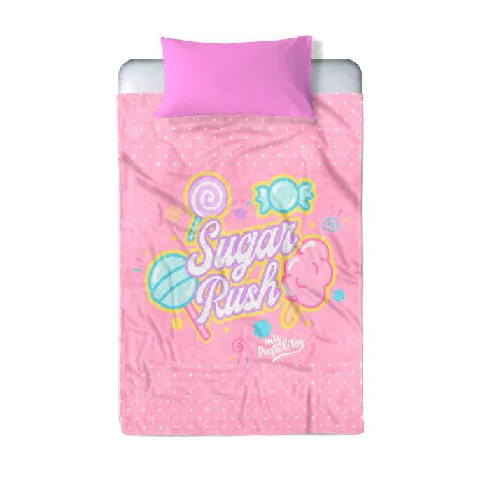 COBERTOR SERENITY INDIVIDUAL MIS PASTELITOS SUGAR RUSH