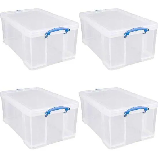 Really Useful Storage Box 64 Litre Pack of 4