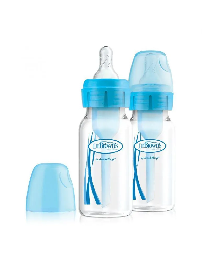 Dr Brown's Butelka standard Options+ 120ml 2 pak niebieska