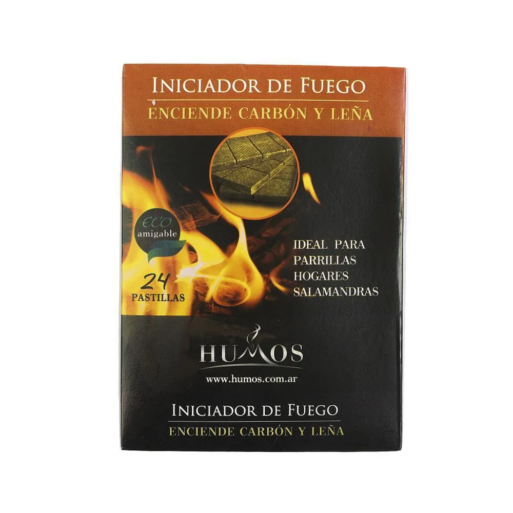 Pastillas De Encen P/Carbon Y Leñ Humos Cja 24 Uni