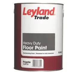 Leyland Trade Heavy Duty Floor Paint Frigate Grey 5Ltr