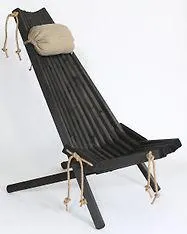 EcoFurn Ekotuoli, tervaleppä öljytty musta