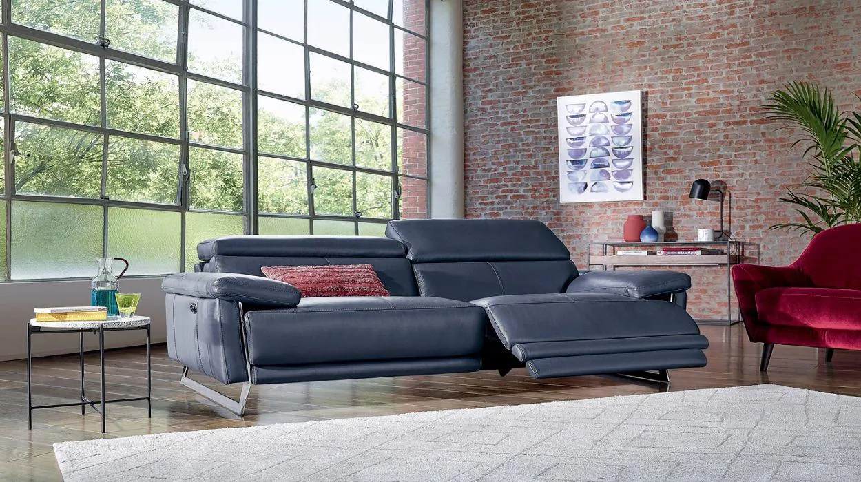 NEW YORK Canapé 3 places relaxation 100% cuir