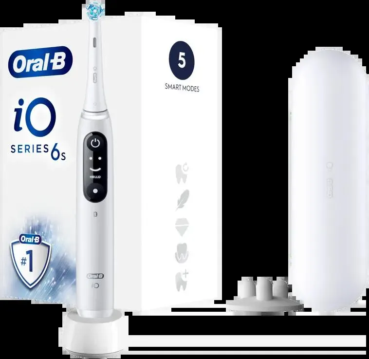 Oral-B iO 6S White -Sähköhammasharja Braun-tekniikalla