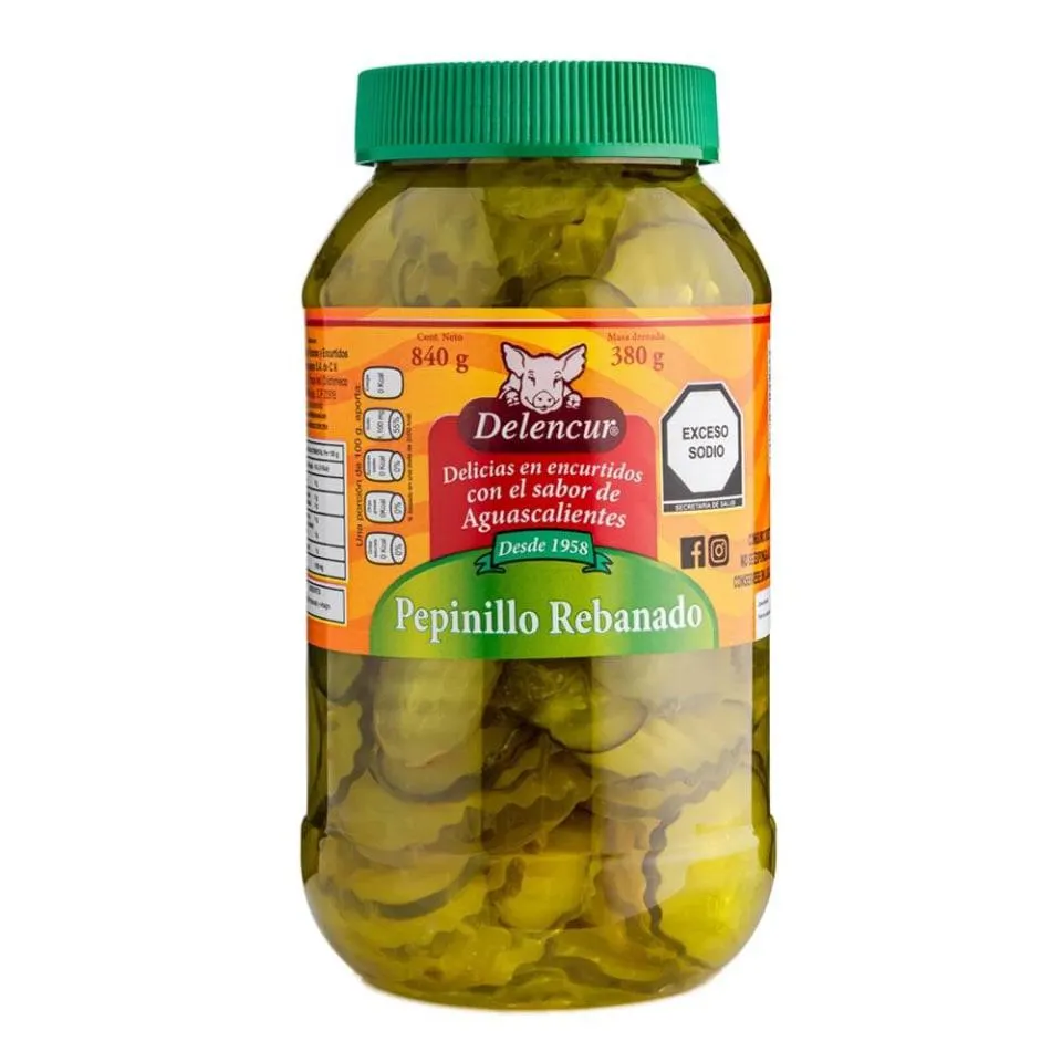 Pepinillo rebanado Delencur 840 g