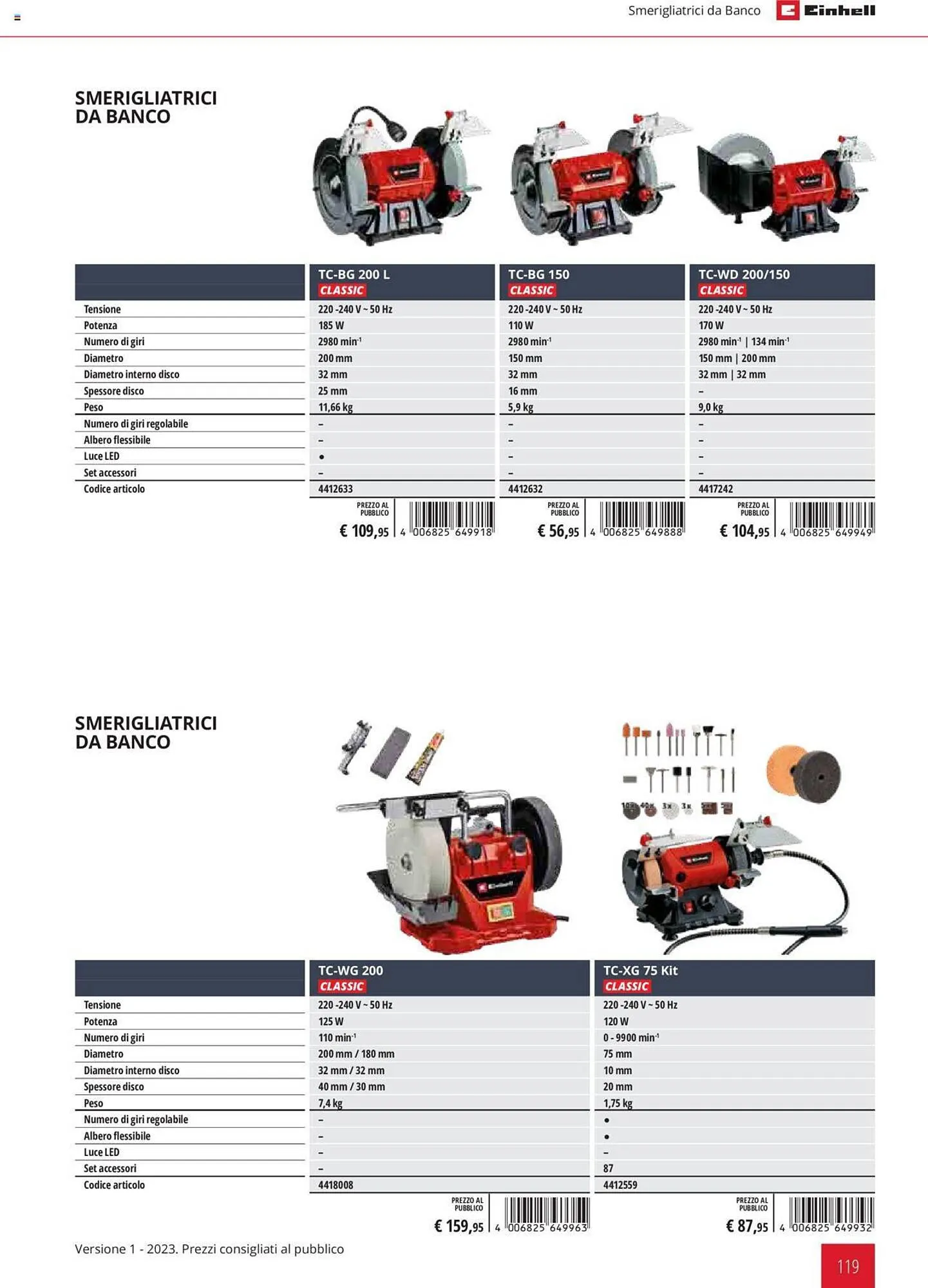 Volantino Einhell da 1 febbraio a 31 dicembre di 2023 - Pagina del volantino 119
