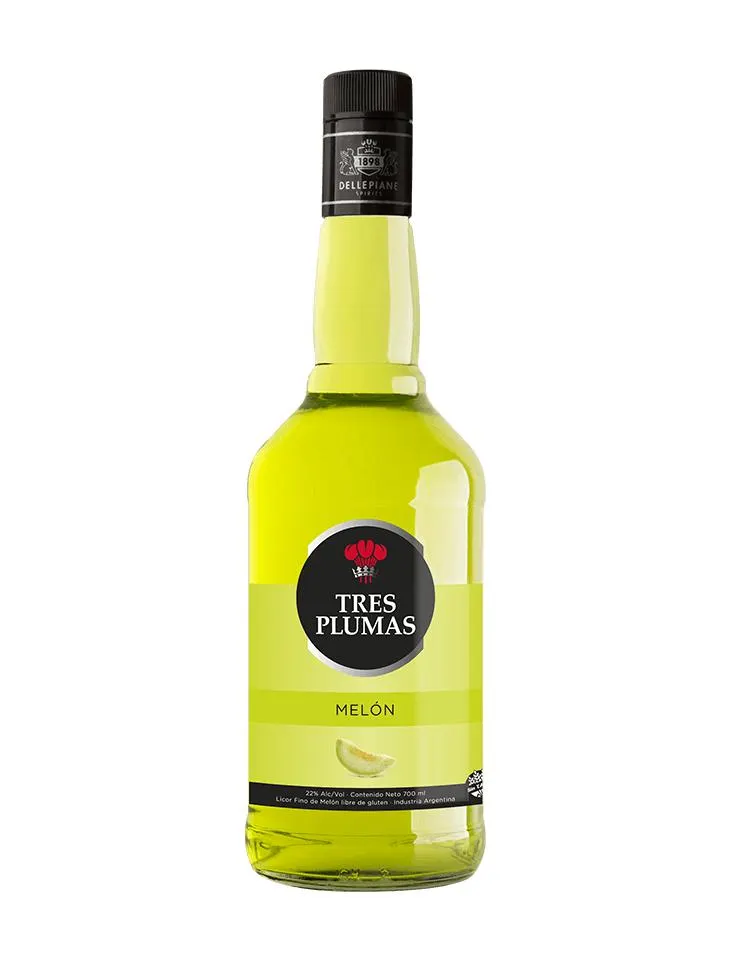 LICOR TRES PLUMAS MELON 700ML