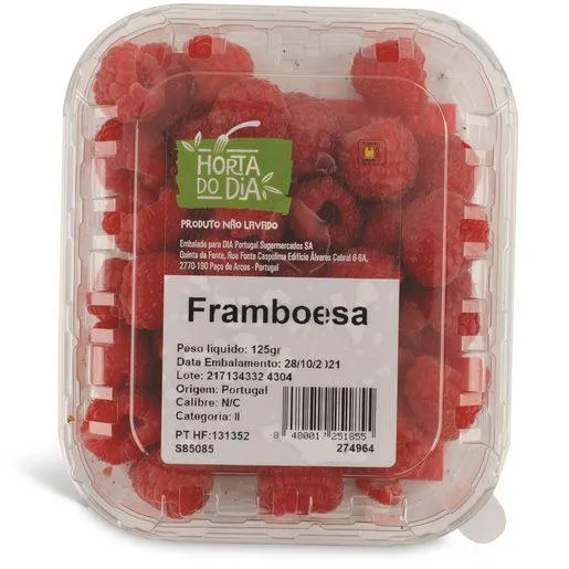 HORTA DO DIA Framboesa 125 g