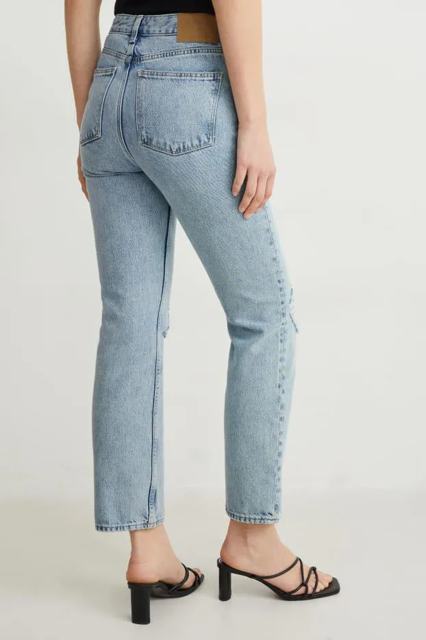 Straight jeans - high waist