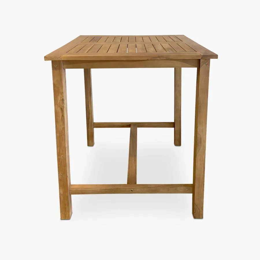 Mesa alta de madeira 80x80x100cm DUBAI